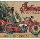 INDIAN SCOUT MODEL 101 TIN SIGN RETRO METAL ADV SIGNS