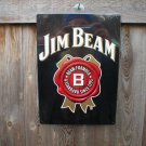 JIM BEAM TIN SIGN METAL ADV SIGNS B JIM BEAM TIN SIGN METAL ADV SIGNS B