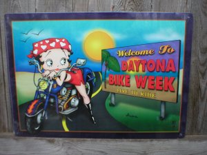 DAYTONA BIKE WEEK METAL ADV SIGNS D