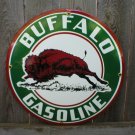 BUFFALO GASOLINE PORCELAIN COAT SIGN