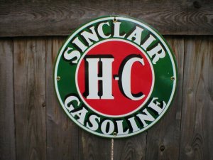 SINCLAIR HC PORCELAIN-COATED SIGN