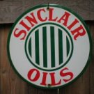 SINCLAIR STRIPES PORCELAIN-COATED SIGN