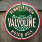 VALVOLINE OIL PORCELAIN-COATED SIGN