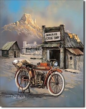 APACHE HIGH SPEED MOTORCYCLE SIGN
