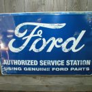FORD AUTHORIZED SERVICE TIN SIGN FORD AUTHORIZED SERVICE TIN SIGN