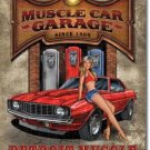 MUSCLE CAR GARAGE RETRO TIN SIGN