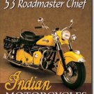 INDIAN MOTORCYCLES 1953 TIN SIGN
