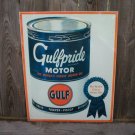 GULFPRIDE MOTOR OIL TIN SIGN