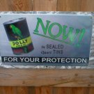 POLLY GASOLINE TIN METAL SIGN