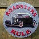 ROADSTERS RULE METAL FORD SIGN