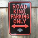 ROAD KING PARKING ONLY HEAVY STEEL SIGN