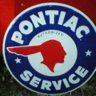 PONTIAC SERVICE TIN METAL SIGN