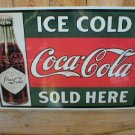 COCA-COLA COKE METAL TIN SIGN