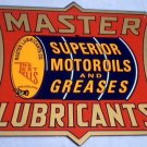 MASTER LUBRICANTS METAL TIN SIGN