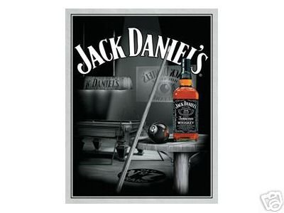 JACK DANIELS POOL ROOM TIN SIGN