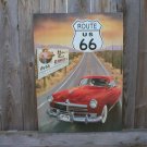 ROUTE 66 HUDSON TIN SIGN METAL RETRO SIGN