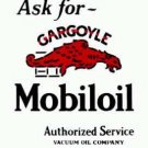 GARGOYLE MOBILOIL PORCELAIN COATED SIGN