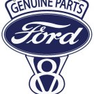 FORD V8 GENUINE PARTS METAL SIGN