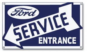 FORD SERVICE ENTRANCE LEFT SIGN
