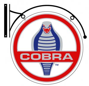 COBRA DOUBLE SIDED DISK METAL SIGN BRACKET
