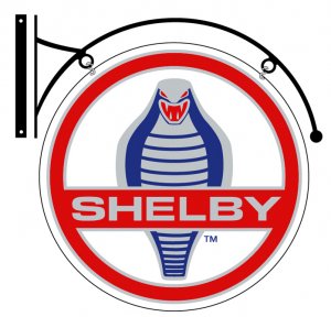 SHELBY DOUBLE SIDED DISK METAL SIGN BRACKET