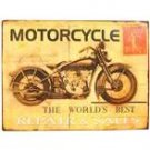 Motorcycle Stamp Tin Sign