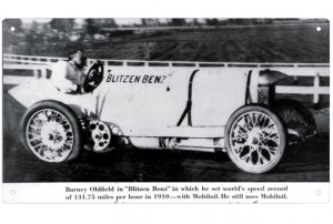 BLITZEN BENZ HEAVY METAL SIGN