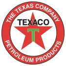 25.5" TEXAS COMPANY HEAVY STEEL BAKED ENAMEL SIGN 25.5"