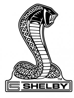 SHELBY SNAKE CUTOUT HEAVY STEEL SIGN 16"