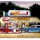 GAS FOR LESS RETRO METAL SIGN