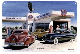 EAGLE GAS RETRO METAL SIGN