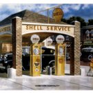 HOMETOWN HOSPITALITY SHELL SERVICE RETRO METAL SIGN HOMETOWN HOSPITALITY SHELL SERVICE RETRO METAL SIGN