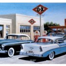 DX GAS STATION A &W ROOT BEER HEAVY STEEL SIGN DX GAS STATION A &W ROOT BEER HEAVY STEEL SIGN