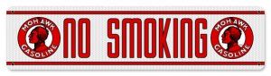 MOHAWK GASOLINE NO SMOKING TIN SIGN 24 GAUGE