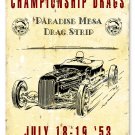 PARIDISE MESA DRAG STRIP TIN SIGN 24 GAUGE