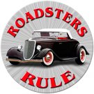 ROADSTERS RULE METAL SIGN 24 GAUGE