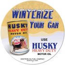 HUSKY MOTOR OIL METAL SIGN 24 GAUGE