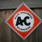ALLIS-CHALMERS PORCELAIN-COATED SIGN ALLIS-CHALMERS PORCELAIN-COATED SIGN