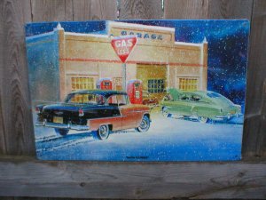 JACK SCHMITT SNOW FLURRIES HEAVY STEEL SIGN