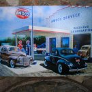 AMERICAN GAS AMOCO JUMBO HEAVY STEEL SIGN FORD CHEVY AMERICAN GAS AMOCO JUMBO HEAVY STEEL SIGN FORD CHEVY