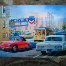 CHEVRON HEAVY STEEL SIGN 64 CHEVROLET 22 x 34