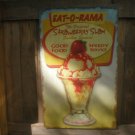 STRAWBERRY SLAM SUNDAE RETRO TIN ICE CREAM SIGN STRAWBERRY SLAM SUNDAE RETRO TIN ICE CREAM SIGN