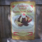 DREAMY DESSERT DELITE RETRO TIN ICE CREAM SIGN