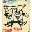 LAUNDRY DROP YOUR PANTS HERE HEAVY METAL SIGN LAUNDRY DROP YOUR PANTS HERE HEAVY METAL SIGN