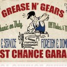GREASE GEARS GARAGE HEAVY METAL SIGN