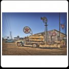 TEXACO GAS TRUCK HEAVY STEEL SIGN