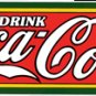 DRINK COCA-COLA PORCELAIN COATED SIGN