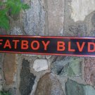 FATBOY BLVD TIN SIGN