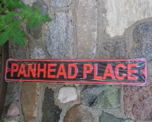 PANHEADPLACE TIN SIGN
