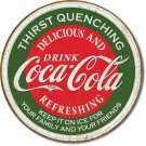 DRINK COCA-COLA ROUND TIN SIGN